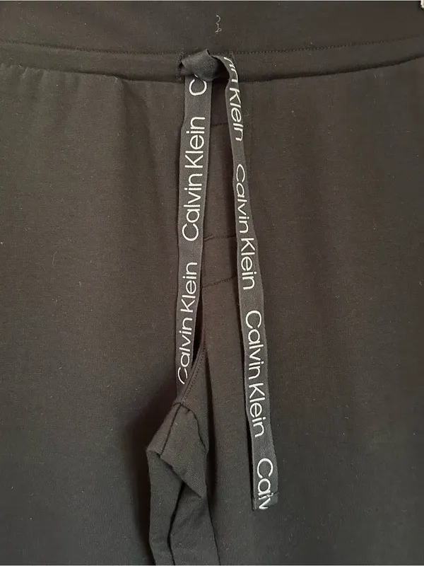 Calvin Klein Reconsidered Comfort Sleepwear Lounge Jogger Black Pants Size XS - Image 5