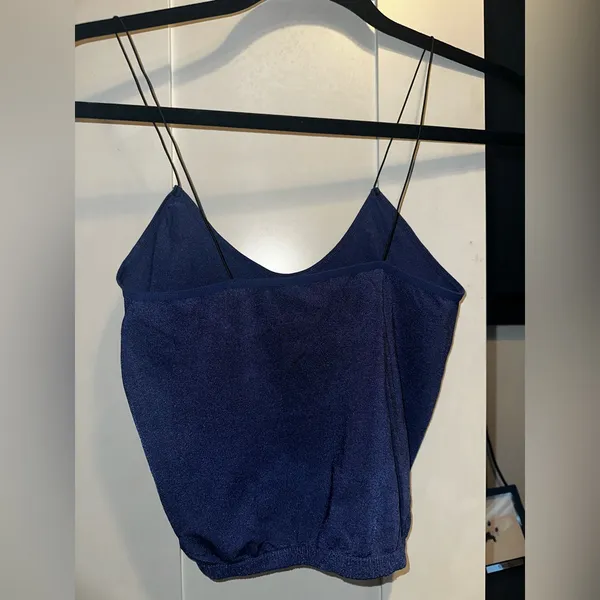 NWOT Free People Intimately Sweetheart Seamless Brami Top In Navy - Image 2