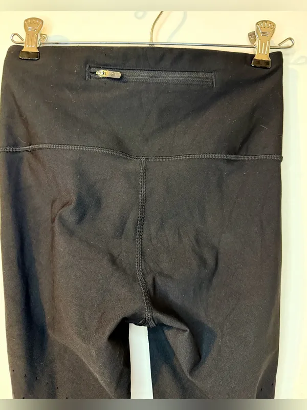 Lululemon Black High Rise Leggings Size 4 27” Inseam Zip Pocket - Image 8