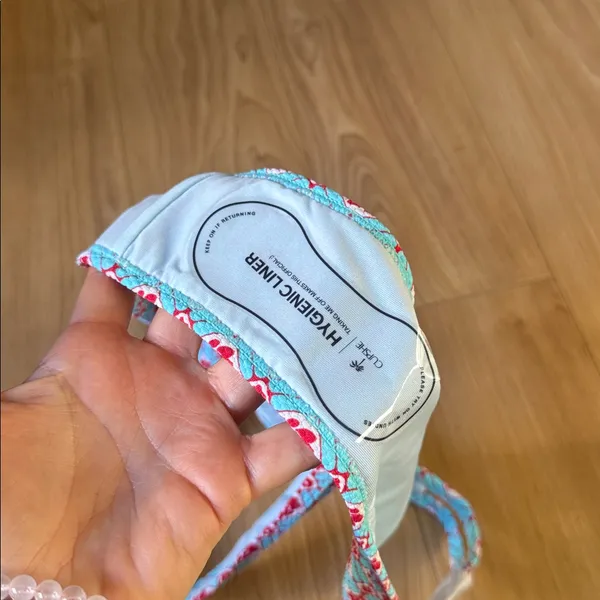 Cupshe Blue and Red Patterned Bikini Bottom - Image 3