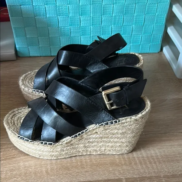 Marc Fisher Black Espadrille Shoes - Image 4