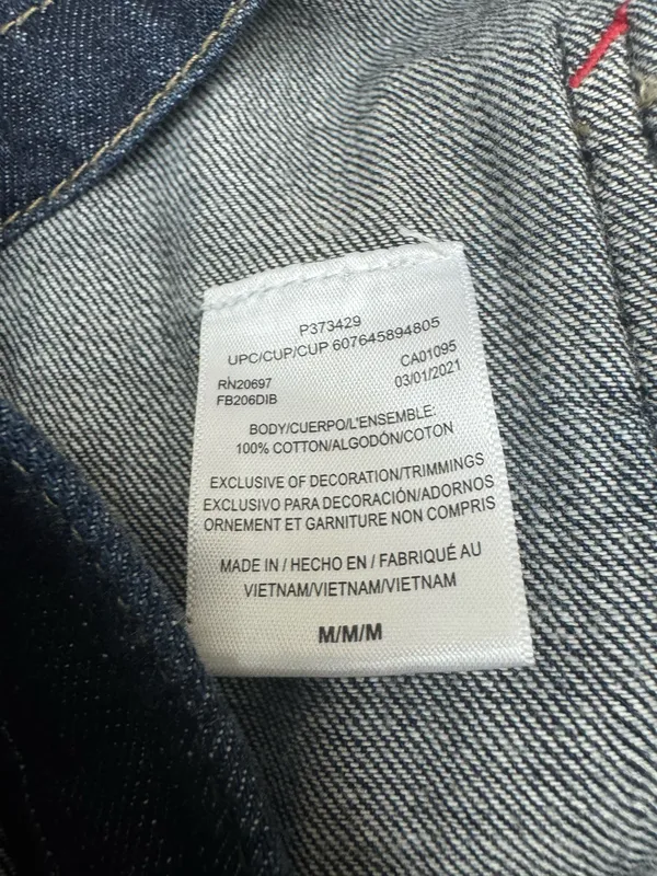 Dickies Women’s Denim Relaxed Fit Bib Overalls Size Medium - Image 5