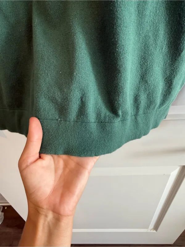 J. Crew Teal Green Lightweight Crewneck Sweater - Image 4