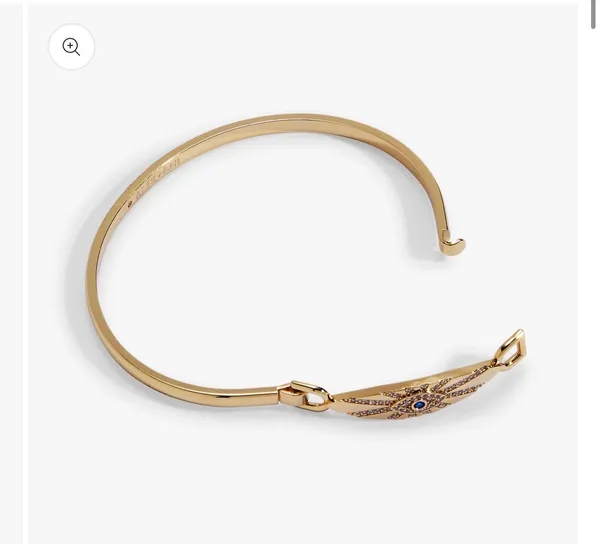 Radiant Evil Eye Tension Bangle - Image 3