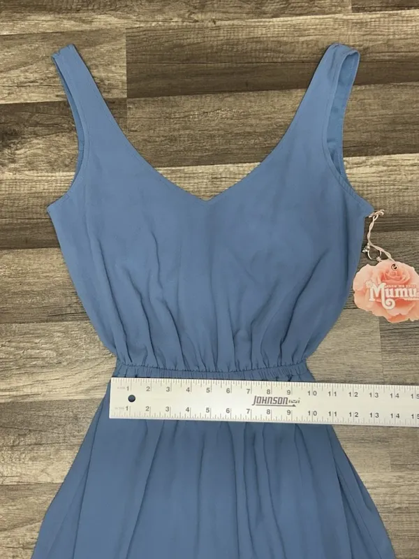 Show Me Your Mumu Kendall Maxi Dress XS Slate Blue Bridesmaid Wedding Formal NWT - Image 6