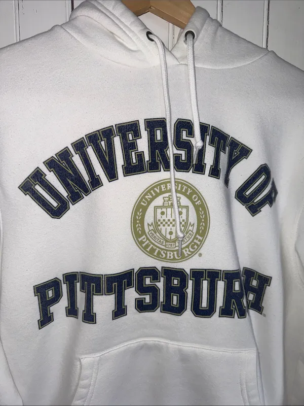 Jansport University of Pittsburg Hoodie White Size S - Image 4