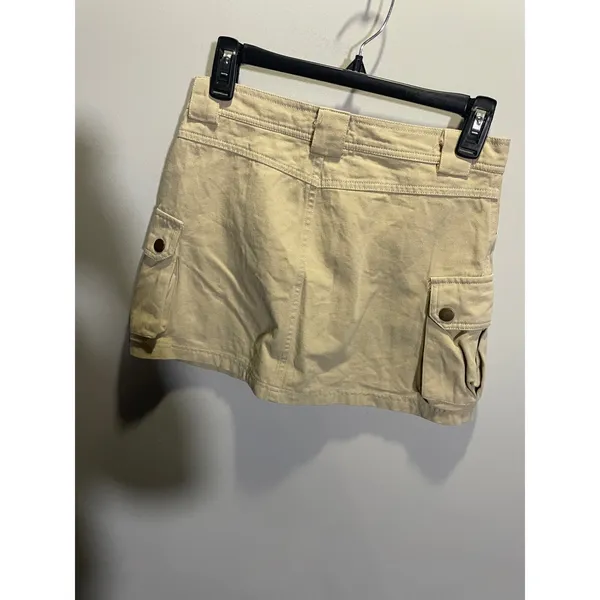 Princess Polly Beige Cargo Mini Skirt Khaki Utility Y2K Size‎ US 4 - Image 4