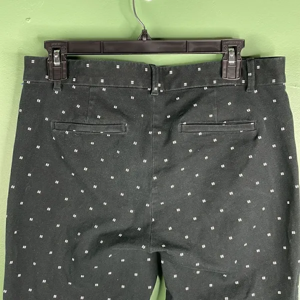 GAP Signature Skinny Ankle Geo Print size 10 Black and White - Image 10