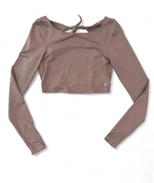 Free People Very Prairie Layer Crop Top in Moonlight Mauve - Image 3