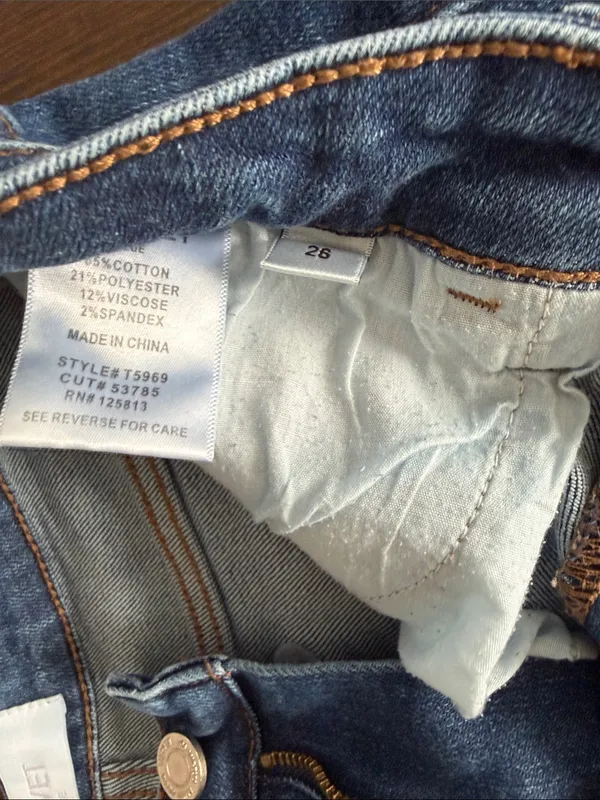 Vervet High Rise Flare Jeans Women’s Size 28 Blue Stretch Denim - Image 3