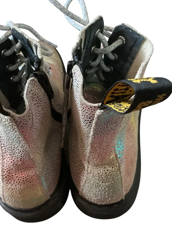 Dr Martens Pascal 1450 iridescent glitter booties size 5 - Image 3