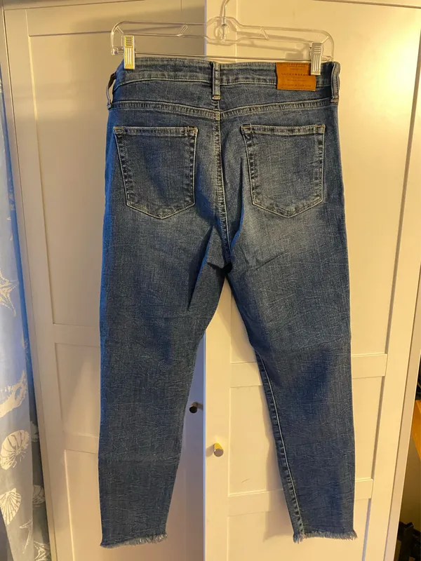 Lucky Brand Ava Skinny Jeans Mid-Rise Ankle Length Medium Wash - Image 3
