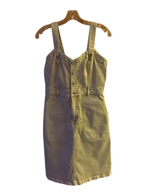 Gap Denim Button-Front Mini Dress Khaki Size 6 EUC - Image 2