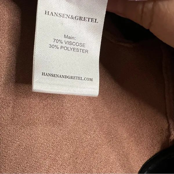 Hansen & Gretel‎ Revolve Long-Sleeve Open Back Tie Back Terracotta Crop Top - Image 6