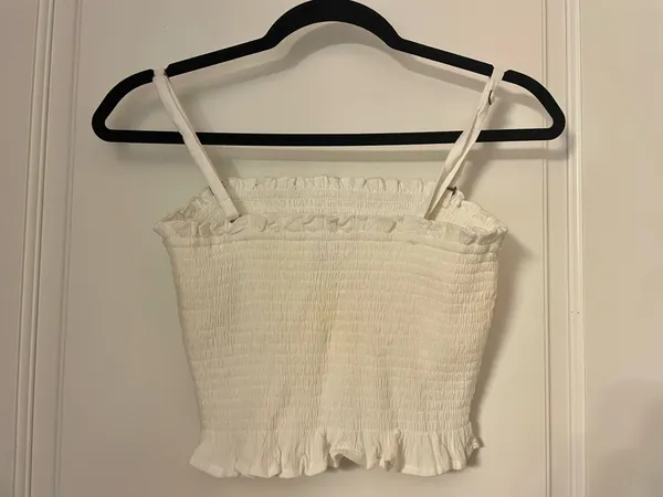 White Hollister Crop Tube Top - Image 2
