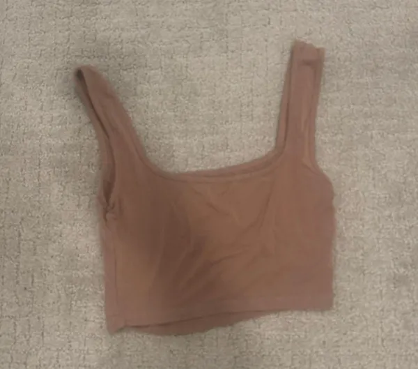 Brown Soft Cropped Tank - Image 2