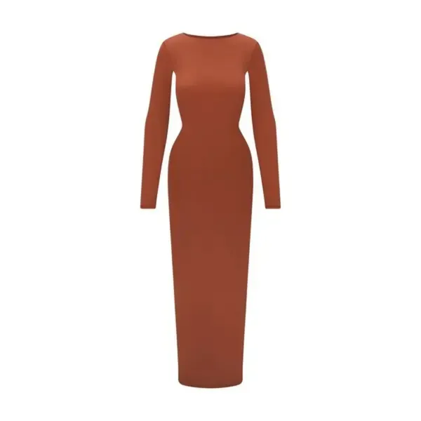 Skims fits everybody low back long dress - saffron Small NWT SOLD OUT - Image 3