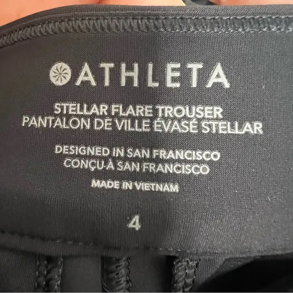 Athleta Stella flare trouser black sz 4‎ - Image 7