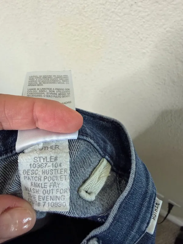 Mother Hustler Patch Pocket Ankle Fray in Out For The Evening Womens Size 28 - Image 8