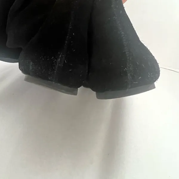 Gianni Bini Black Suede Slouch Knee High low heel Boots Foldover Cuff Size 8M - Image 12