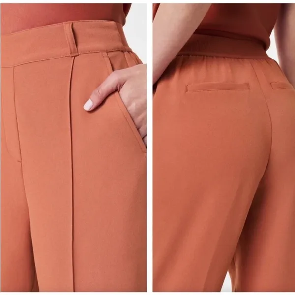 NEW SPANX Carefree Crepe Trouser Straight Wide Leg Sedona Size Medium Petite - Image 4
