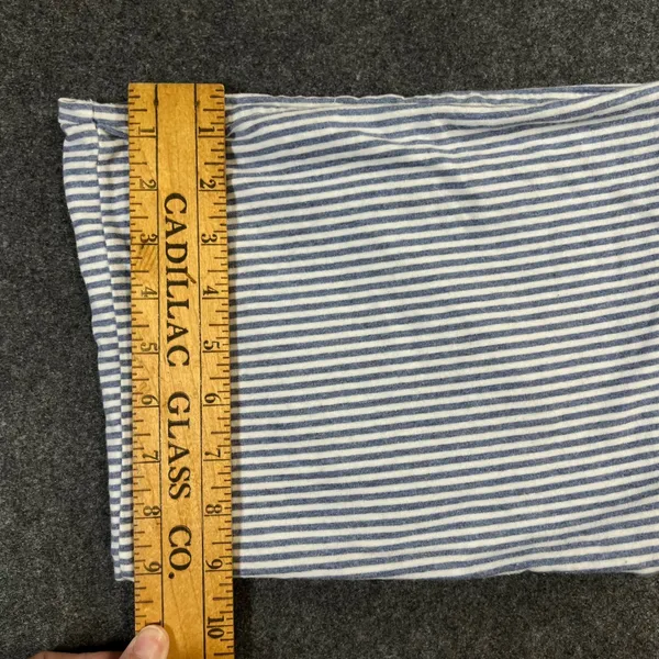 Brandy‎ Melville Blue White Striped Tube Top Strapless Crop Bodice Made in Italy - Image 5