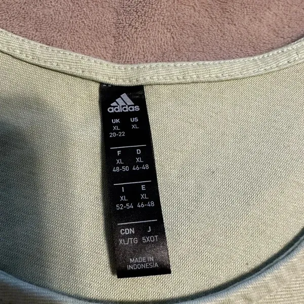 Adidas Tank Top Women’s Size XL Cropped Green - Image 3