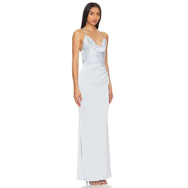 Katie May Ryder Gown in Celestial Blue Small New Womens Maxi Dress - Image 3
