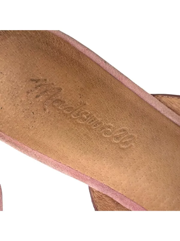Madewell Remi Pink Pastel Suede Mule Flats Pointed Toe Shoes Size 7 Quiet Luxury - Image 7