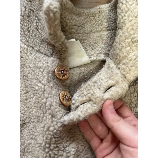 Art Unlimited Fleece Deer Pullover Sweater Sweatshirt Size Measured USA MADE VTG - Image 10