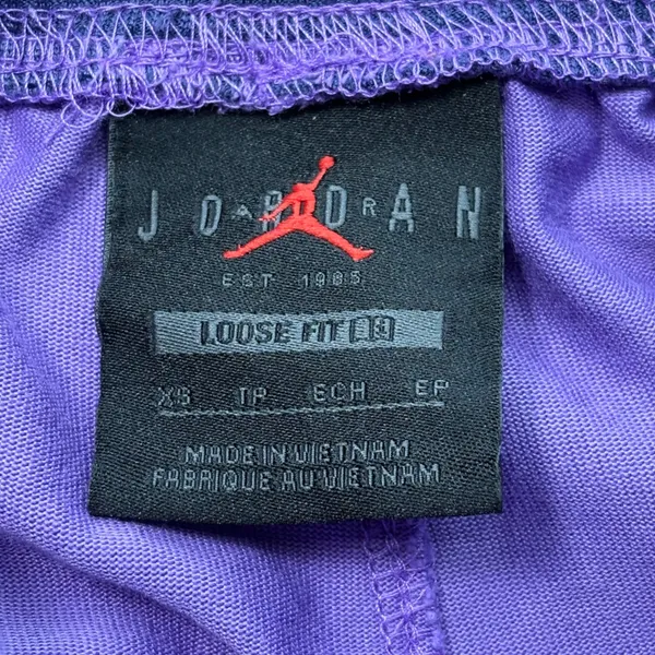 Jordan Sport Womens Diamond Basketball Shorts Purple Loose Fit Jumpman‎ XS - Image 4