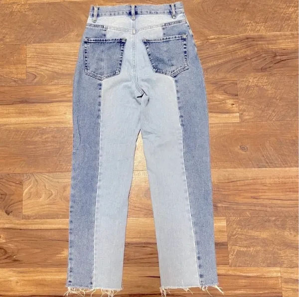 Pacsun Eco Two-Tone '90s Boyfriend Jeans High-rise Straight leg Size 24 - Image 9