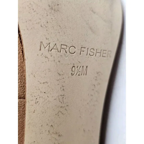 Marc Fisher‎ Tan Maryjane Platform Suede Block Heels Ankle Strap Womens Size 9.5 - Image 7