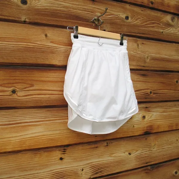 Lululemon Hotty Hot High Rise Skirt White - Image 5