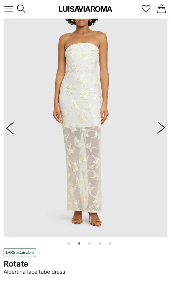 Luisaviaroma Lace Tube Dress - Image 4