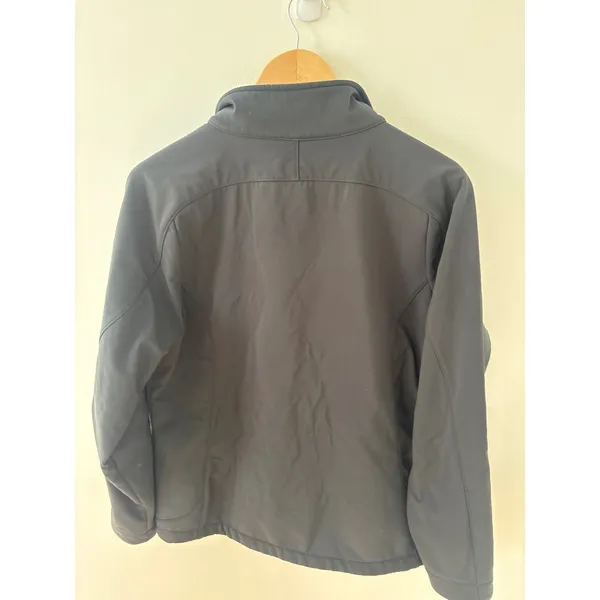 LL Bean Womens Black Softshell Fleece Lined Full Zip Jacket M Regular Size M - Image 4
