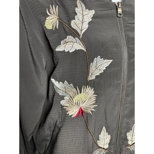 Laju Los Angeles Embroidered Floral Bomber‎ Jacket S Indie Streetwear Festival - Image 6