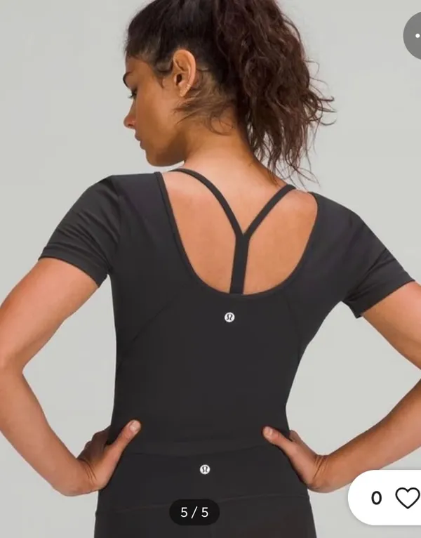 Lululemon Align Top Black Crop - Image 2