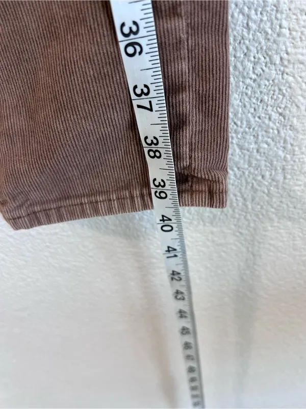 Uniqlo Women's Ezy Corduroy Low Rise Skinny Tapered Pants - Image 3