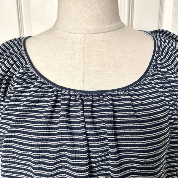 Madewell Texture and Thread striped peasant top - Image 8