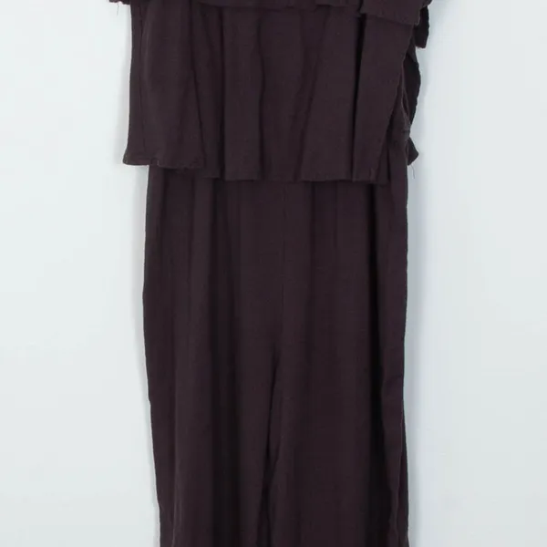 Anthropologie Mo:Vint Linen Blend Culotte Sleeveless‎ Jumpsuit Boho Womens Small - Image 3