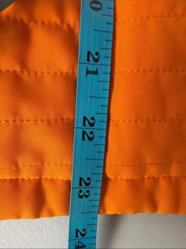 Cutter & Buck Orange Quilted Vest Jacket - Image 5