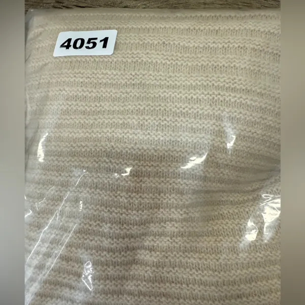 360‎ Cashmere Audra Graduating Stripe Texture Funnel Neck Sweater size xs - Image 7