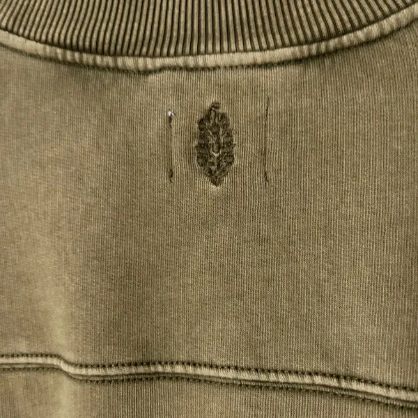 Free People Movement Olive Green V-Neck Cropped Sweatshirt Pullover Size XS - Image 5