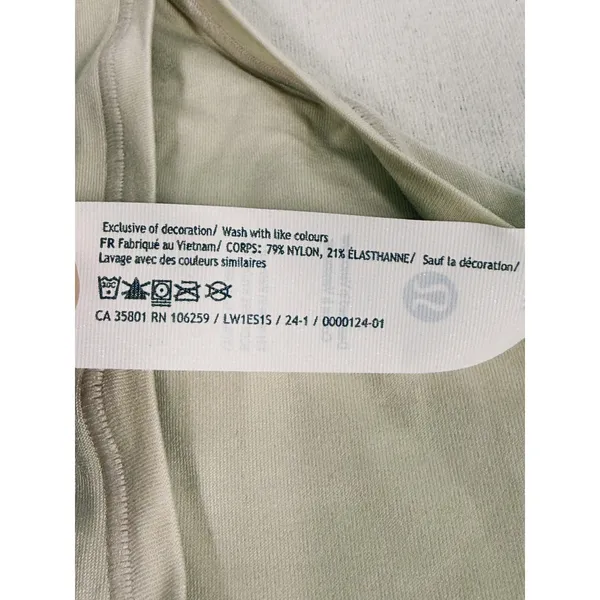 NWT Lululemon Wundermost Nulu Bodysuit Size M Riverstone Beige Neutral Layer - Image 10