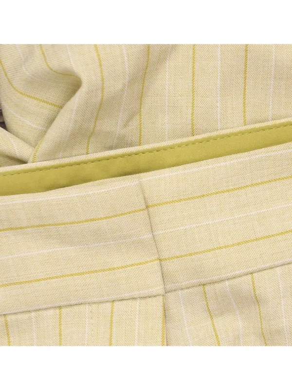NWT Tahari ASL Womens Woven Stripe Pants Trousers PJM006-TK Ochre Brown Multi 4 - Image 5