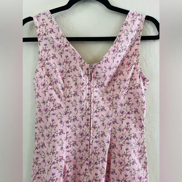 Vintage Studio Floral Pink Dress sz S - Image 6