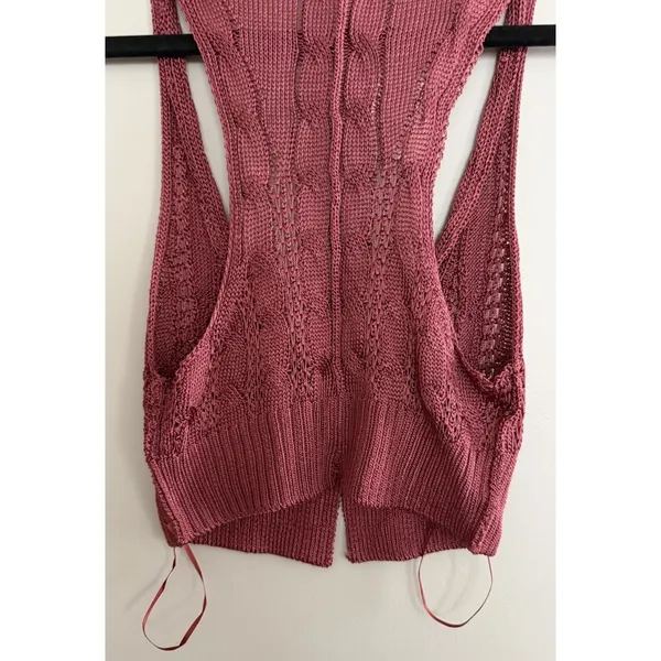 Free‎ People "The Vest Of Us" Marsala Women's Size X-Small - Image 6