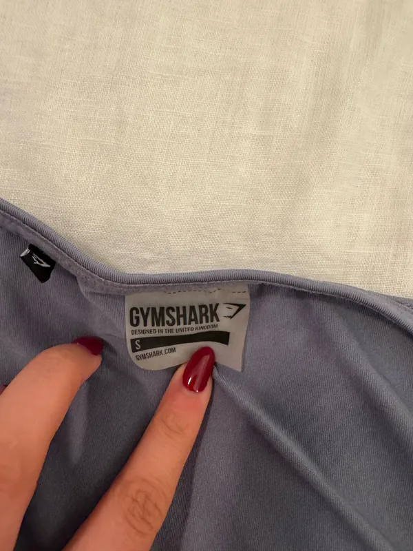 Gymshark steel blue wrap top - Image 2