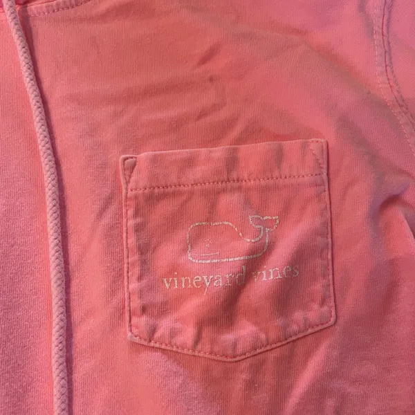 Vineyard Vines Neon Pink Pullover Hooded Sweatshirt Size S - Image 2